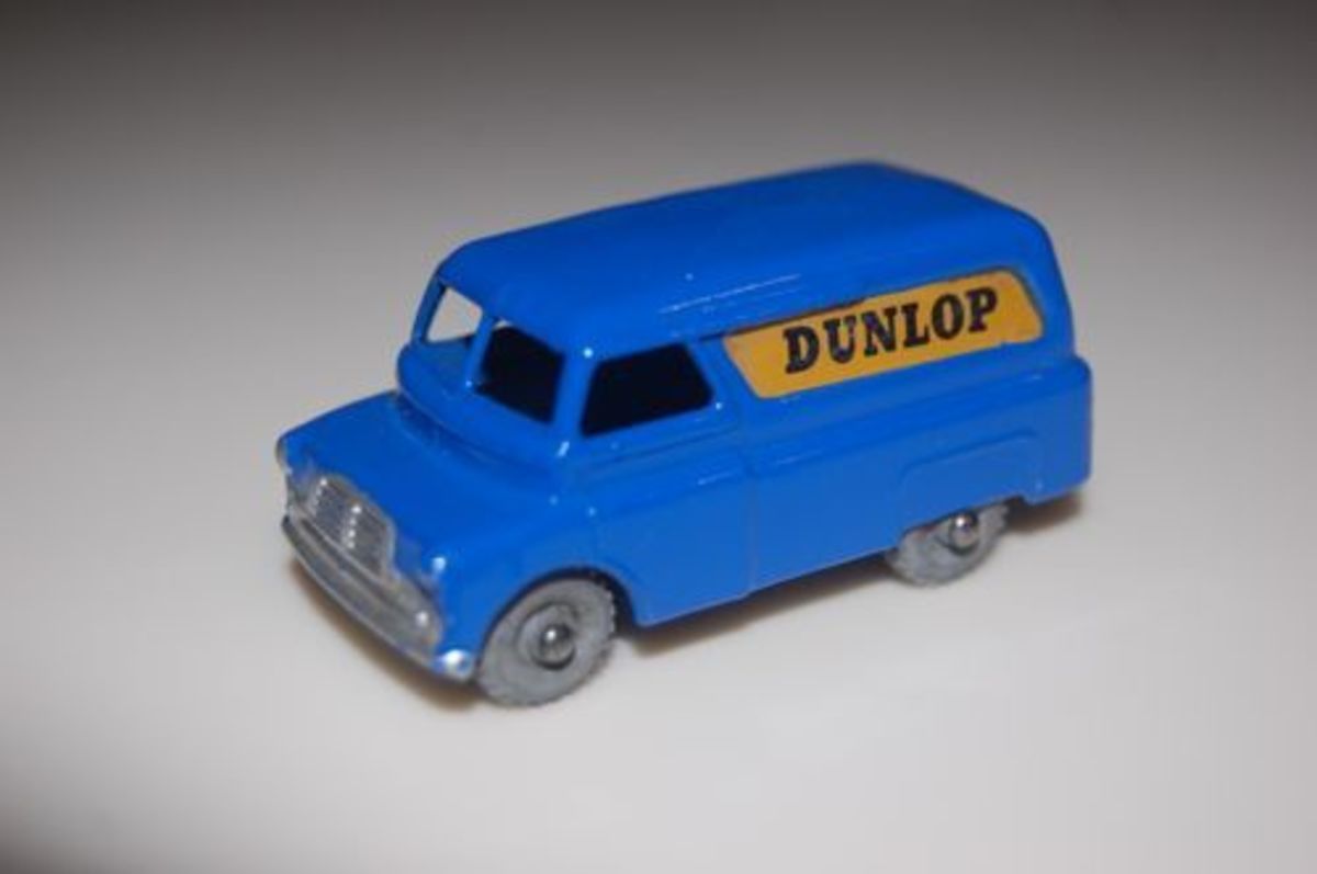 An original Matchbox No. 25a Dunlop Van
