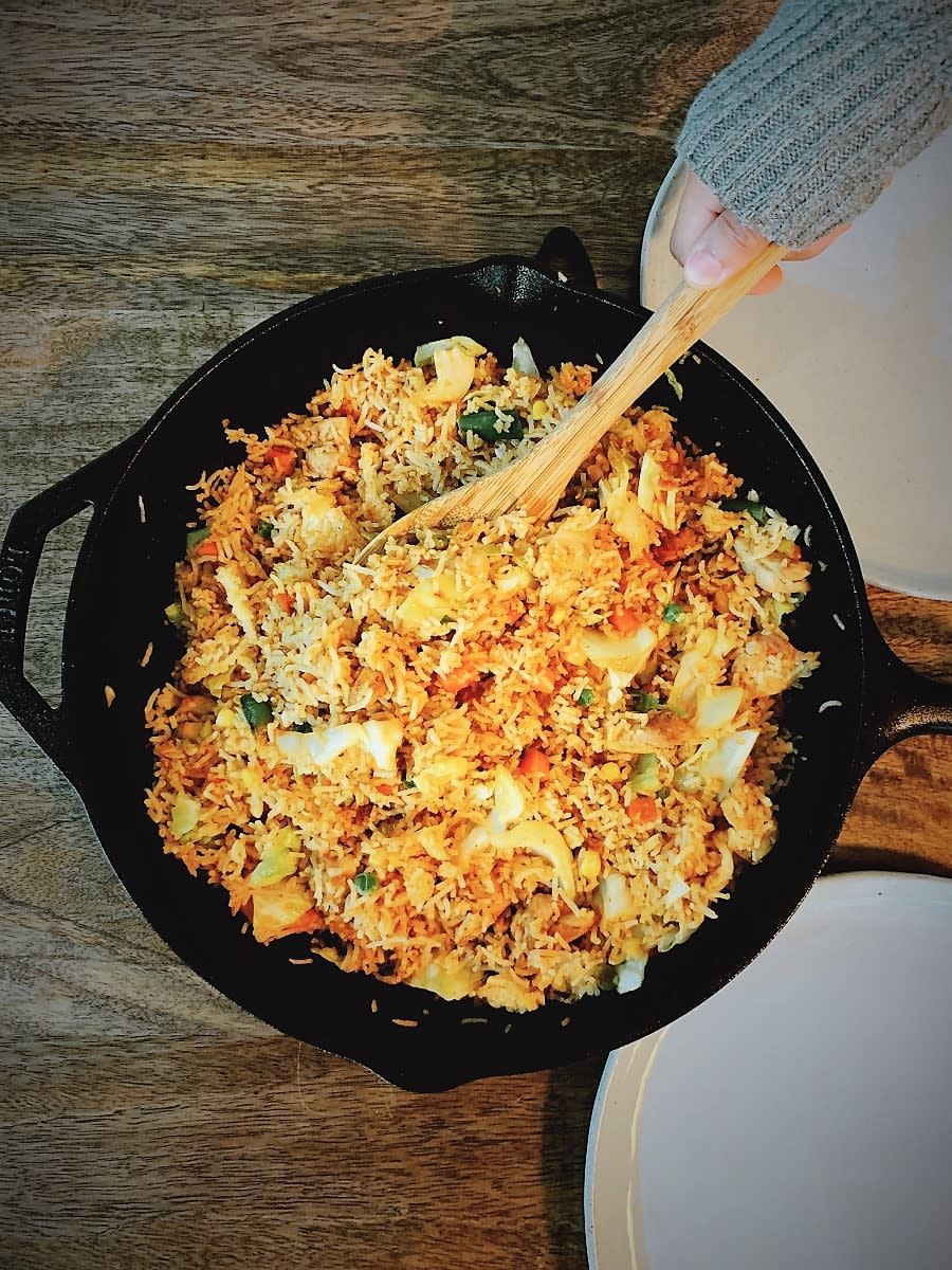 Fried rice or nasi goreng is my all-time favorite comfort food. It's quick and easy with simple ingredients needed. 