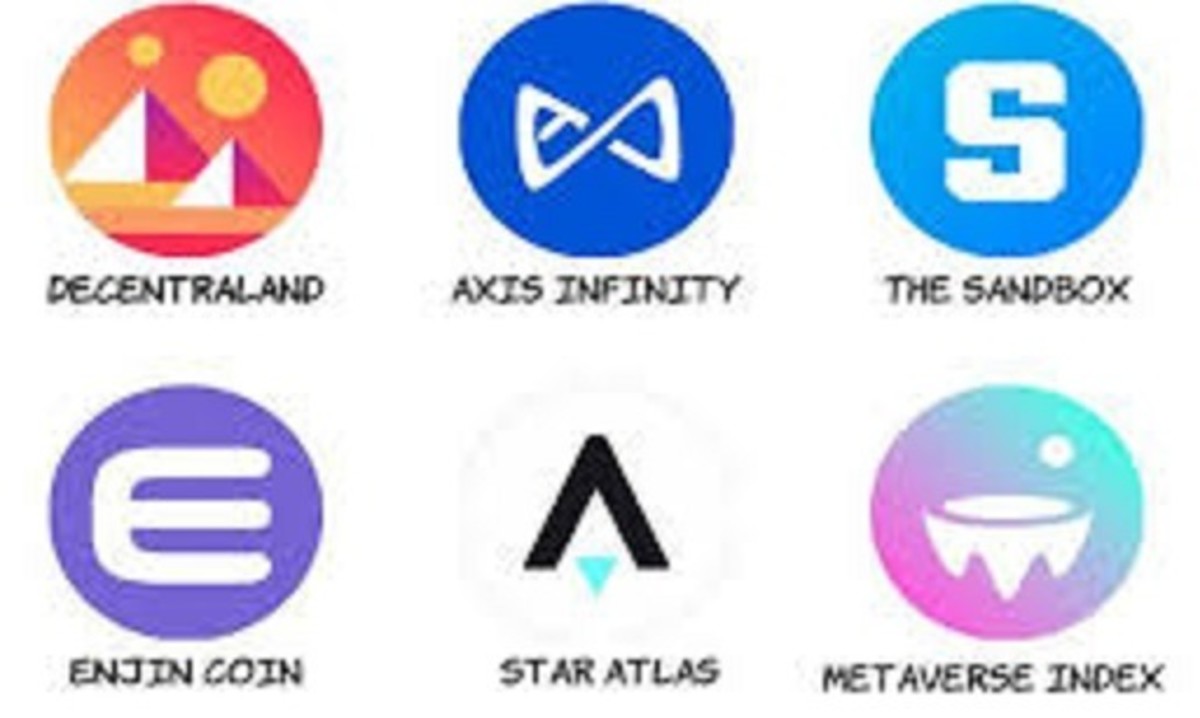 Some of the top metaverse cryptocurrencies.