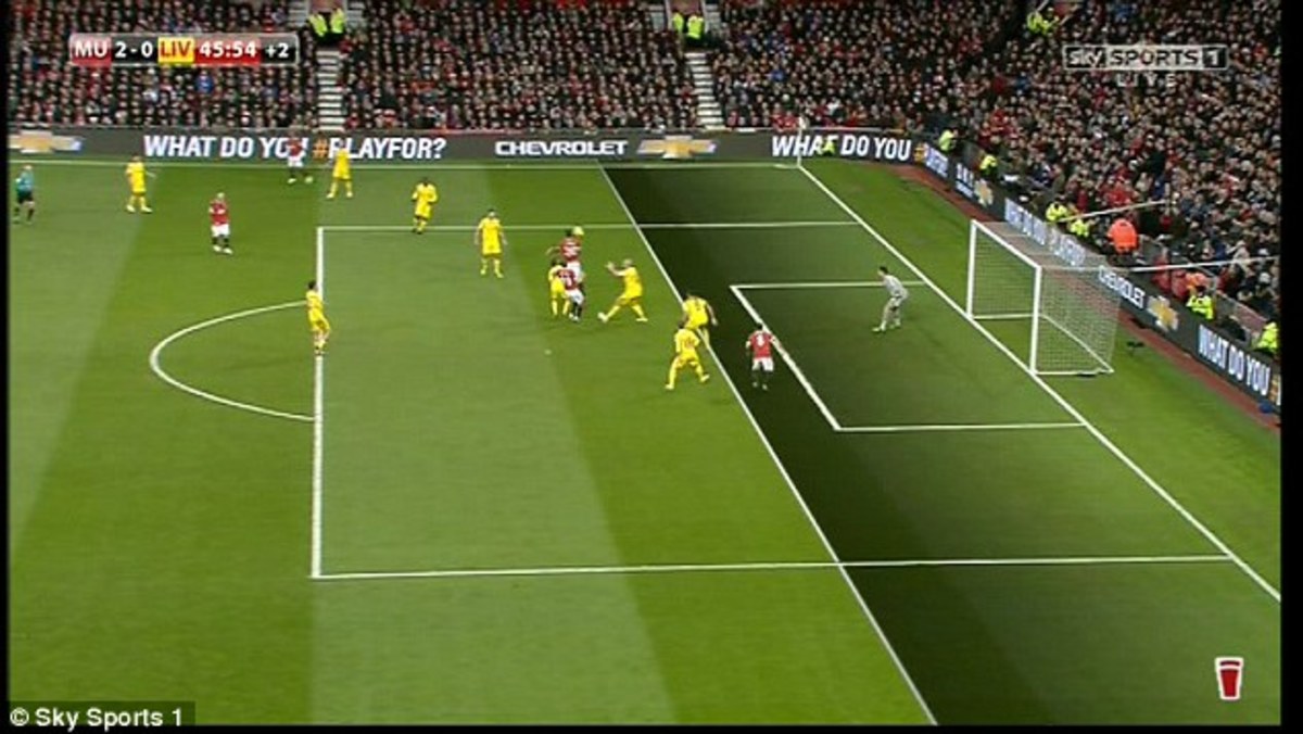 Juan Mata of Manchester United who was in the offside position prior to a pass to the player. 