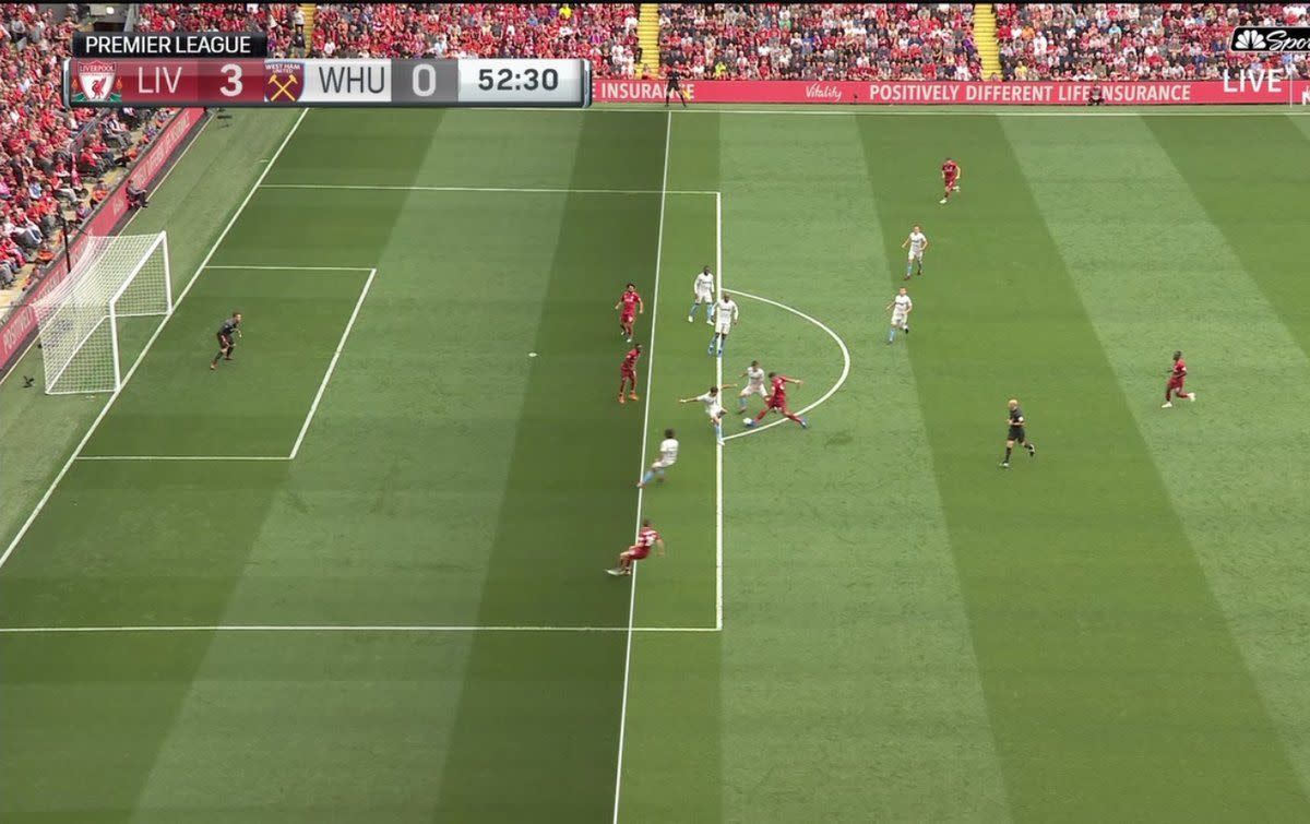 Debate on Liverpool Fc's Sadio Mane's goal against West Ham United Fc in the English Premier League.