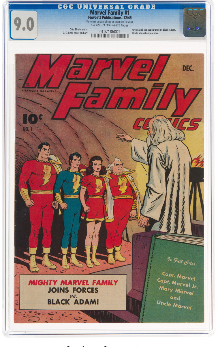 The Marvel Family #1 CGC 9.0 - 1st appearance and origin of Black Adam.