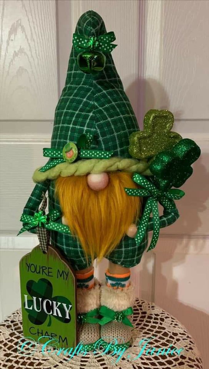 Plaid Leprechaun Gnome