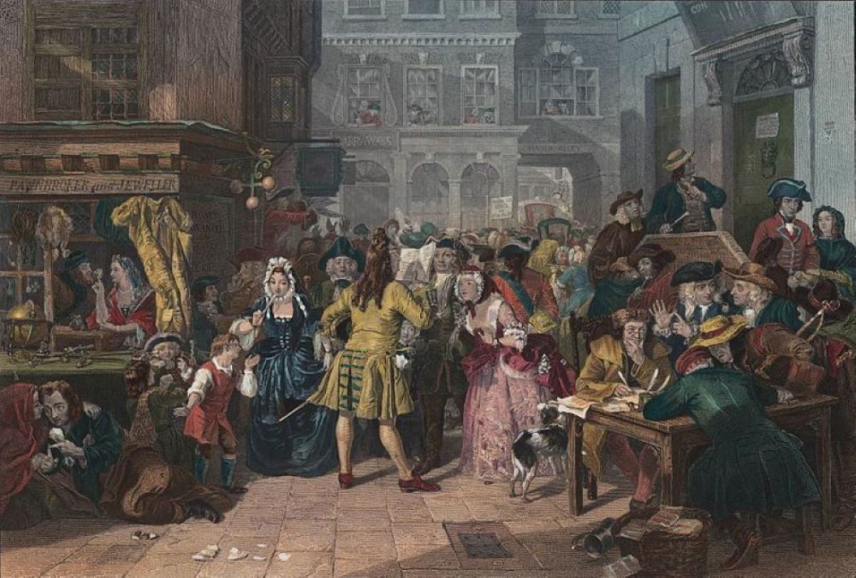 Hogarth's depiction of the South Sea Bubble.