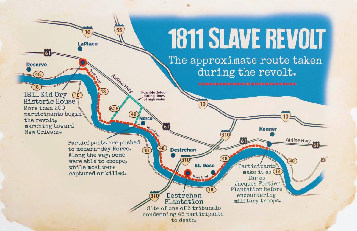 1811 Map of Revolt March