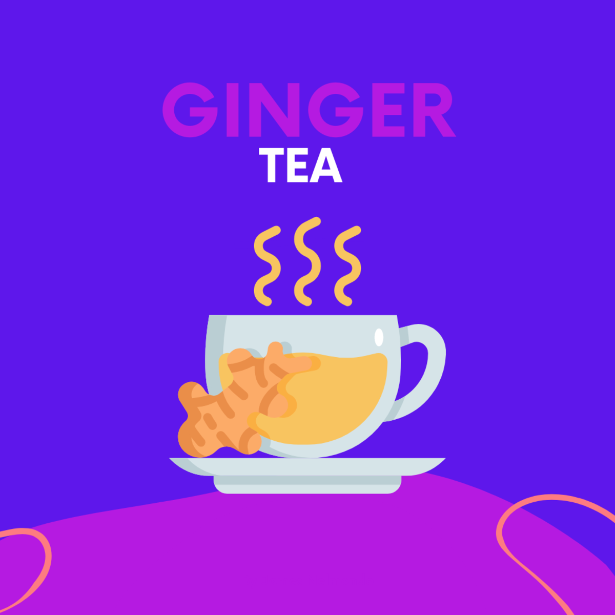 Ginger tea to help manage your nausea and hydrate