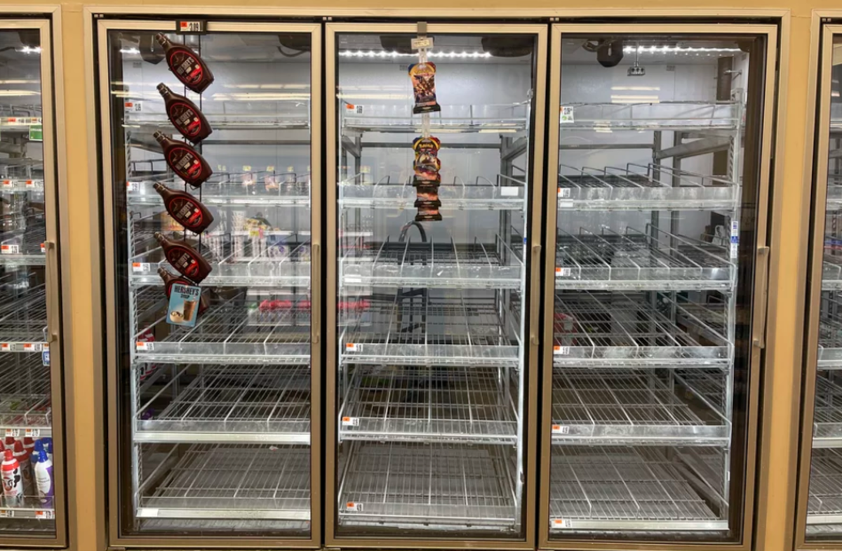 Store shelves are getting empty again