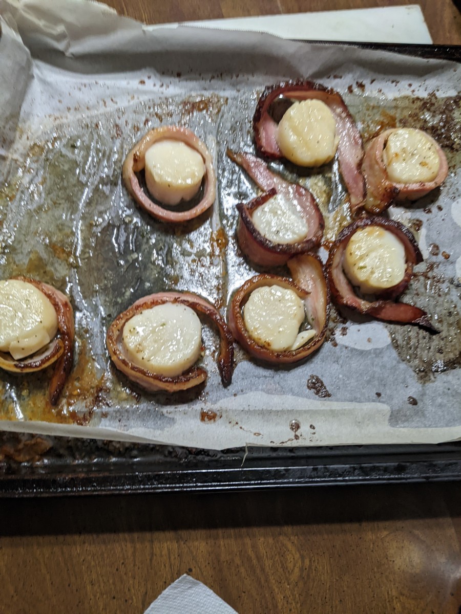 Scallops - Wrapped in Bacon in Oven