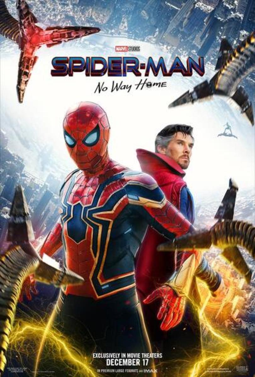 The theatrical release and promotional poster for Spider-Man: No Way Home.