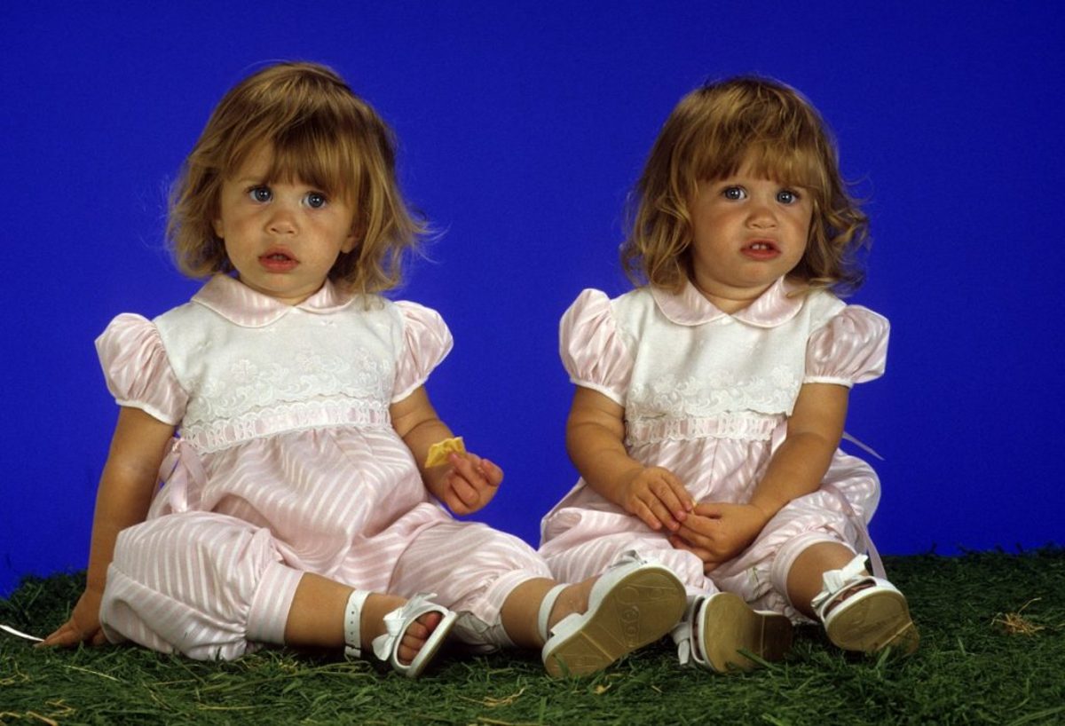Mary Kate and Ashley during the Full House days.