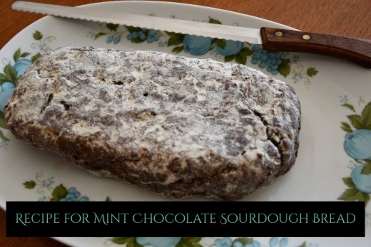 Mint Chocolate Chip Sourdough Bread Recipe