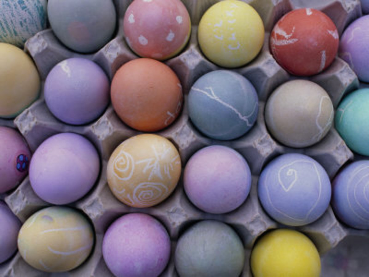 Brightly Colored Easter Eggs Wait to Be Hidden for an Easter Egg Hunt, by Joel Sartore