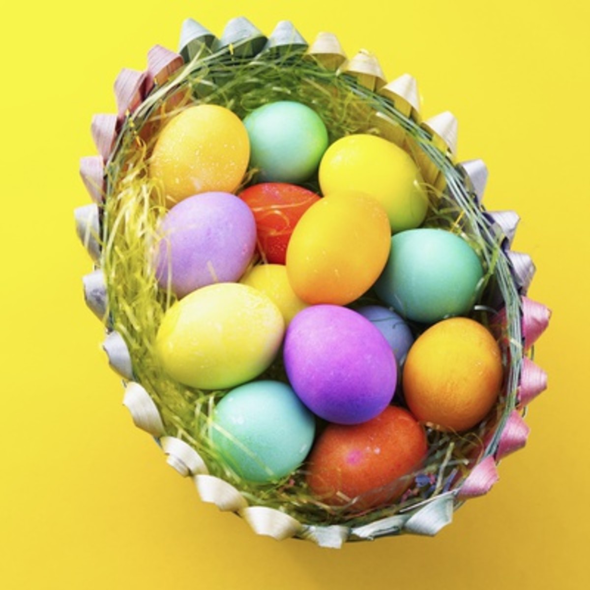 Basket with Easter Eggs, by Jim Barber