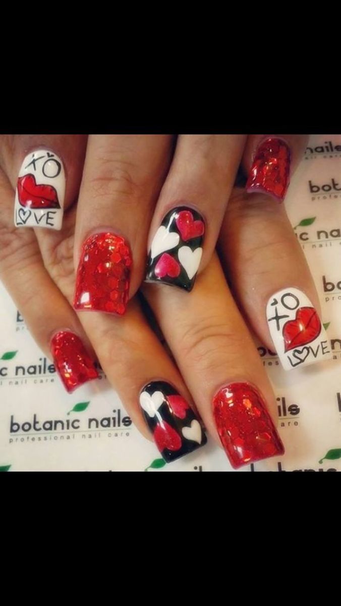 30+ Romantic DIY Valentines Day Nail Art Designs to Set Pulses Racing -  HubPages