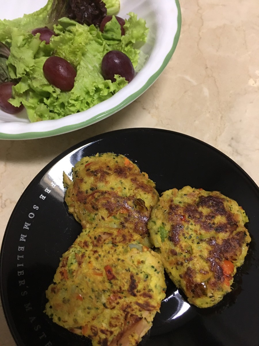 Sweet Potato Tuna Croquettes With Moringa, Turmeric and Bell Pepper