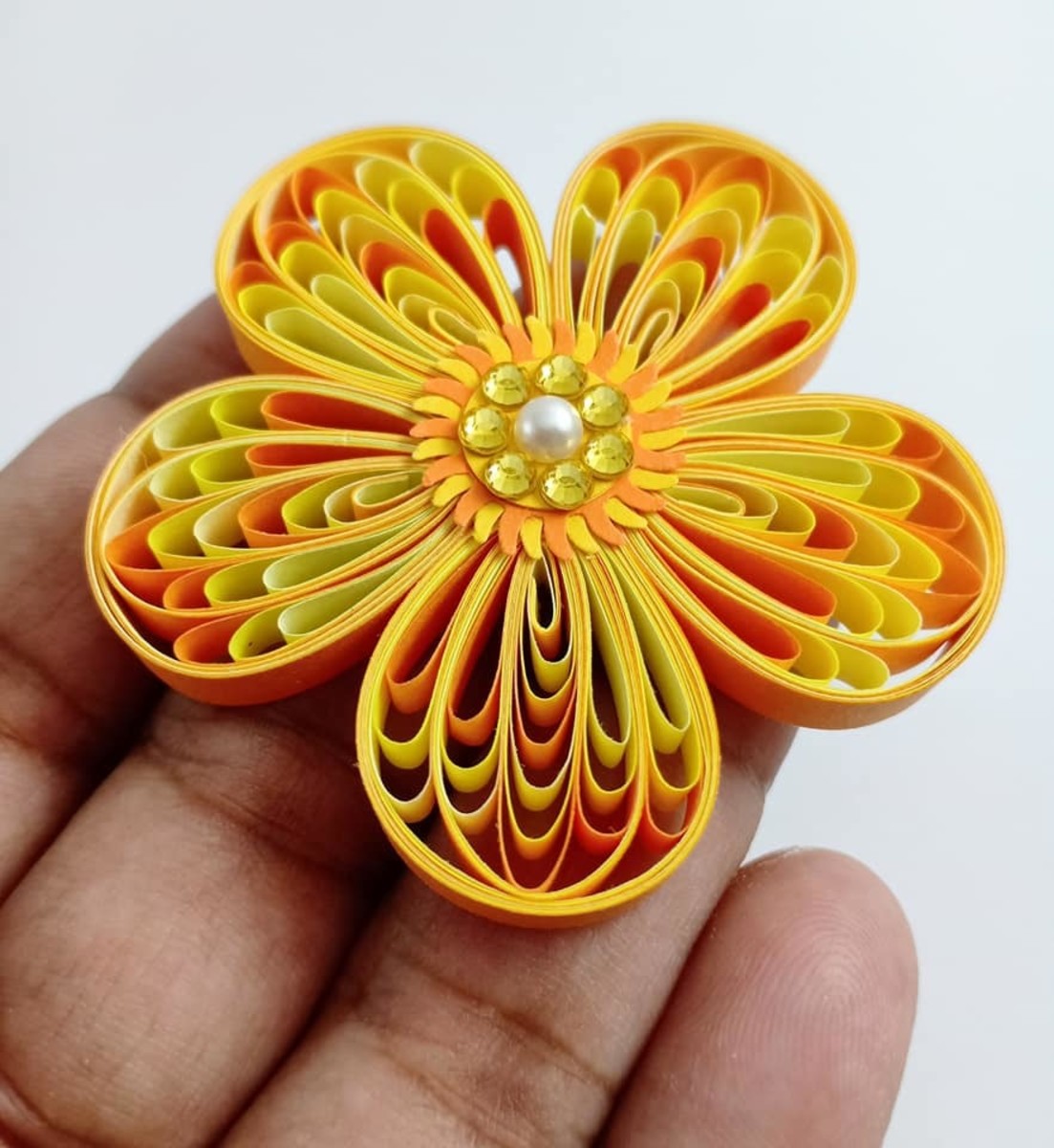 Quilled flowers are an amazing expression of color and form