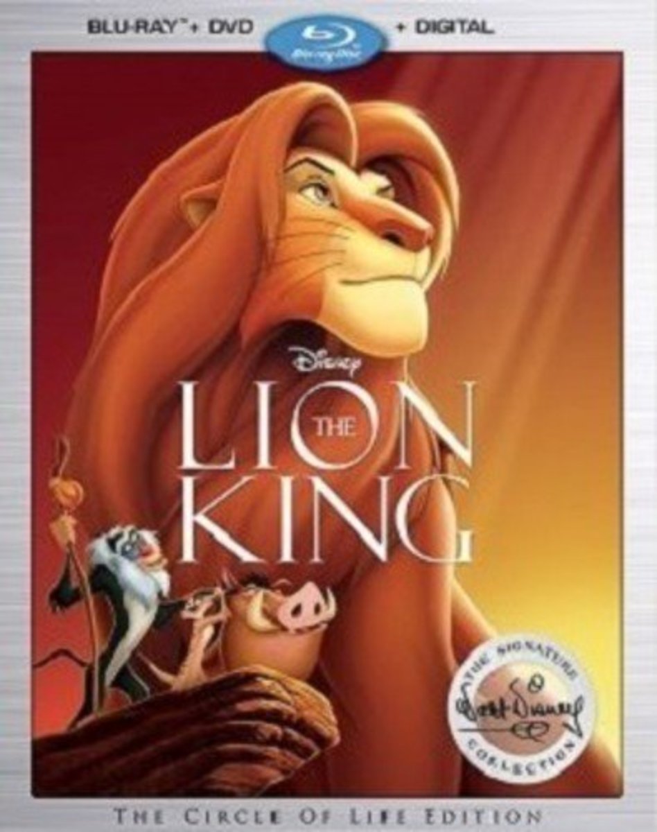 "The Lion King" Disney Signature Edition blu-ray cover.