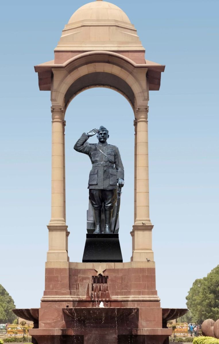 Netaji Honored at Last: his Statue Will Adorn the Canopy at India Gate