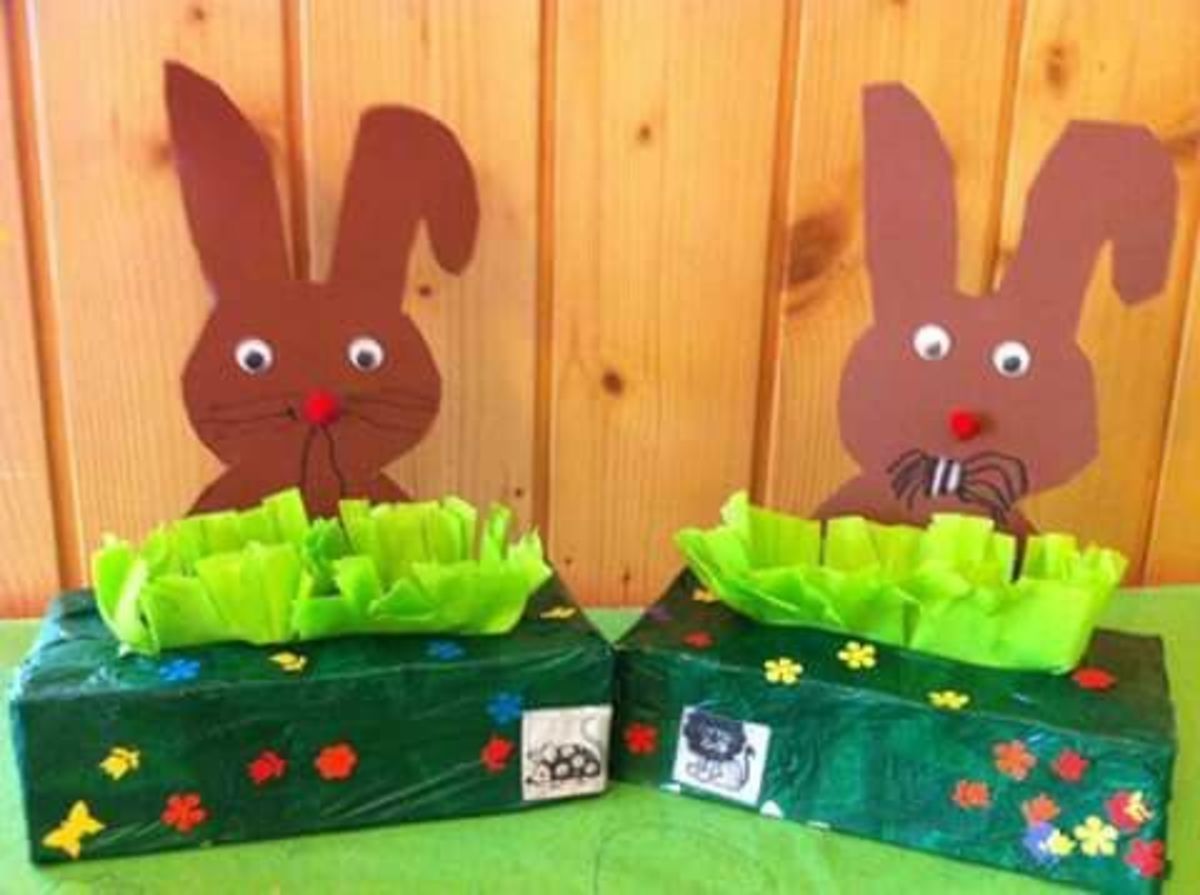 Chocolate Bunny Tissue Boxes