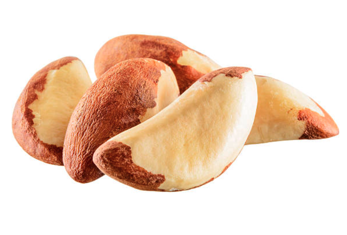 People eat Brazil nuts plain or in a trail mix with other nuts.