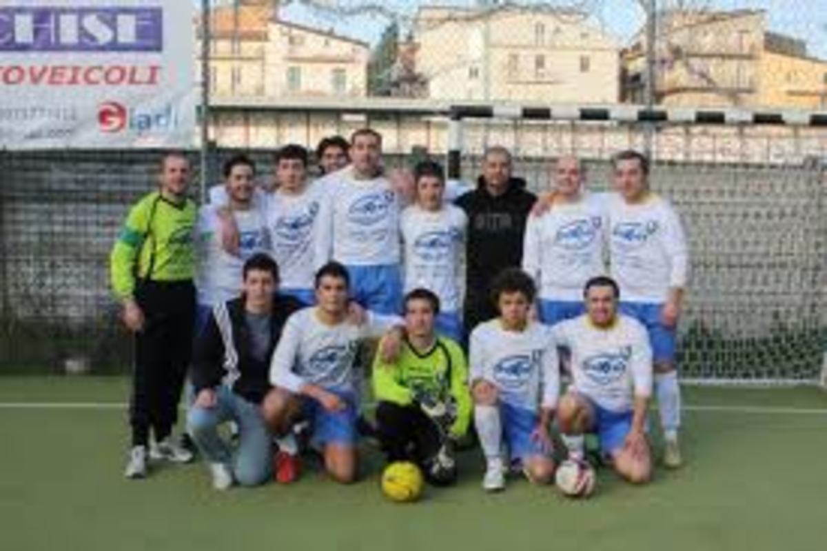 This photo was taken in the permanent soccer field, it is one of Genzano soccer team. 