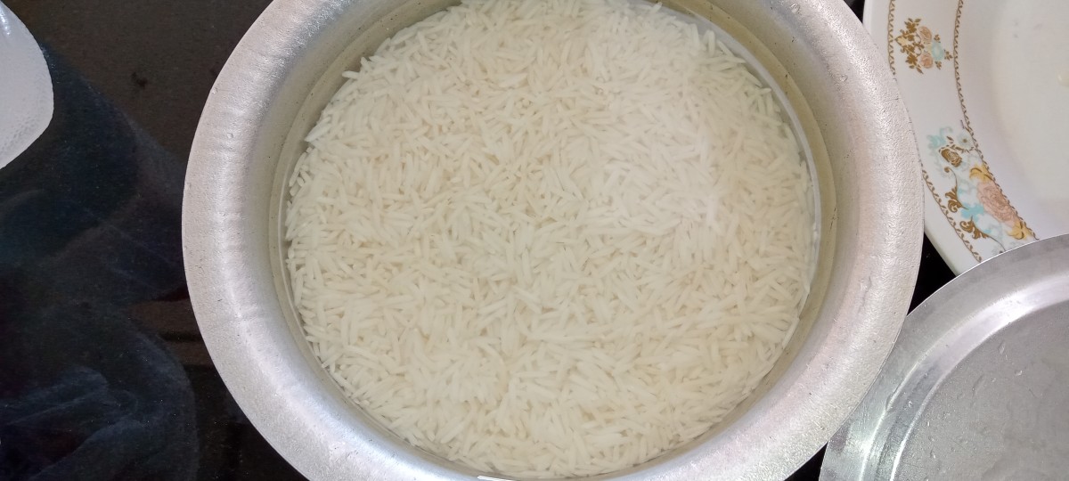 Soak the rice for atleast 30 minutes.