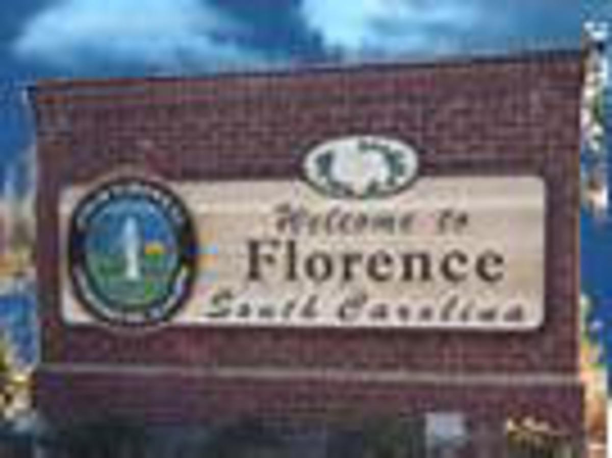 You will see this sign as you drive into Florence from I-20.