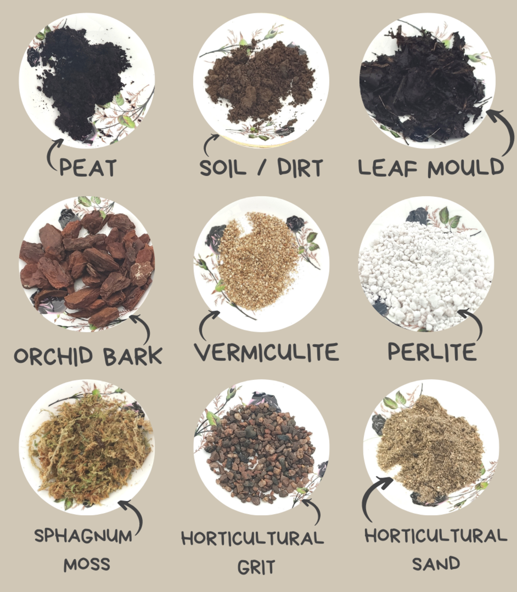 Learning about the different materials in soil can help you make your own custom blends. 
