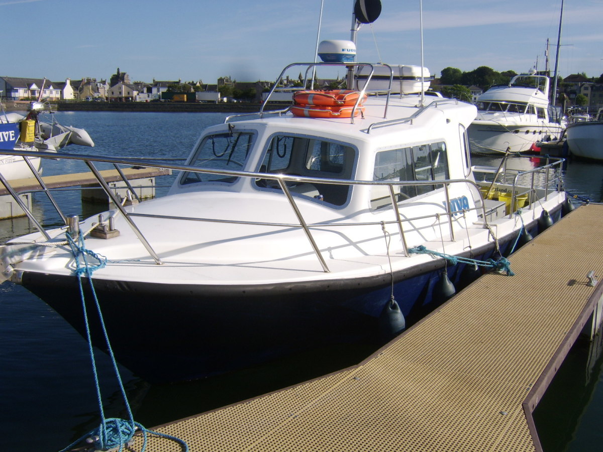 Charter boat "Diva" berthed in Stranraer harbour