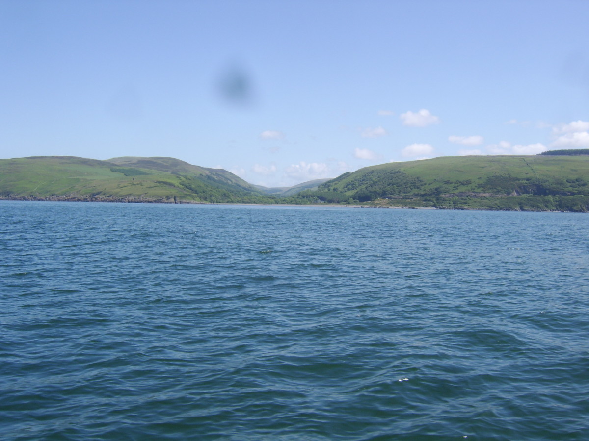 Remote shoreline of Loch Ryan