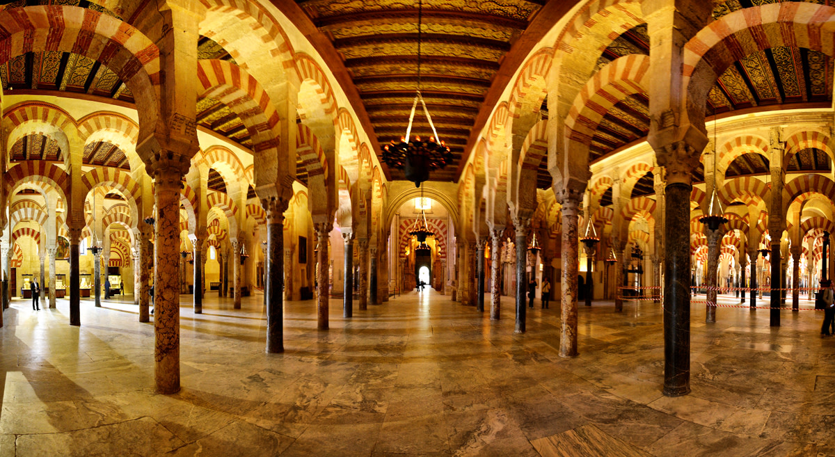 The Mezquita of Cordoba has been a church and a mosque at different times throughout history: at one time it was half and half, emblematic of the "reasonableness" and cohabitation possible among religions in the age that produced Maimonides.