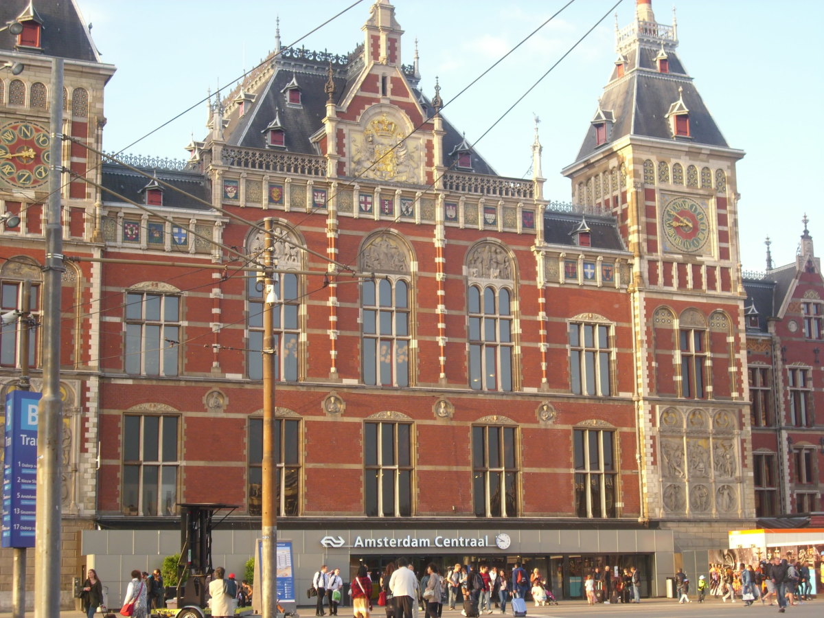 Central Station in Amsterdam, The Netherlands