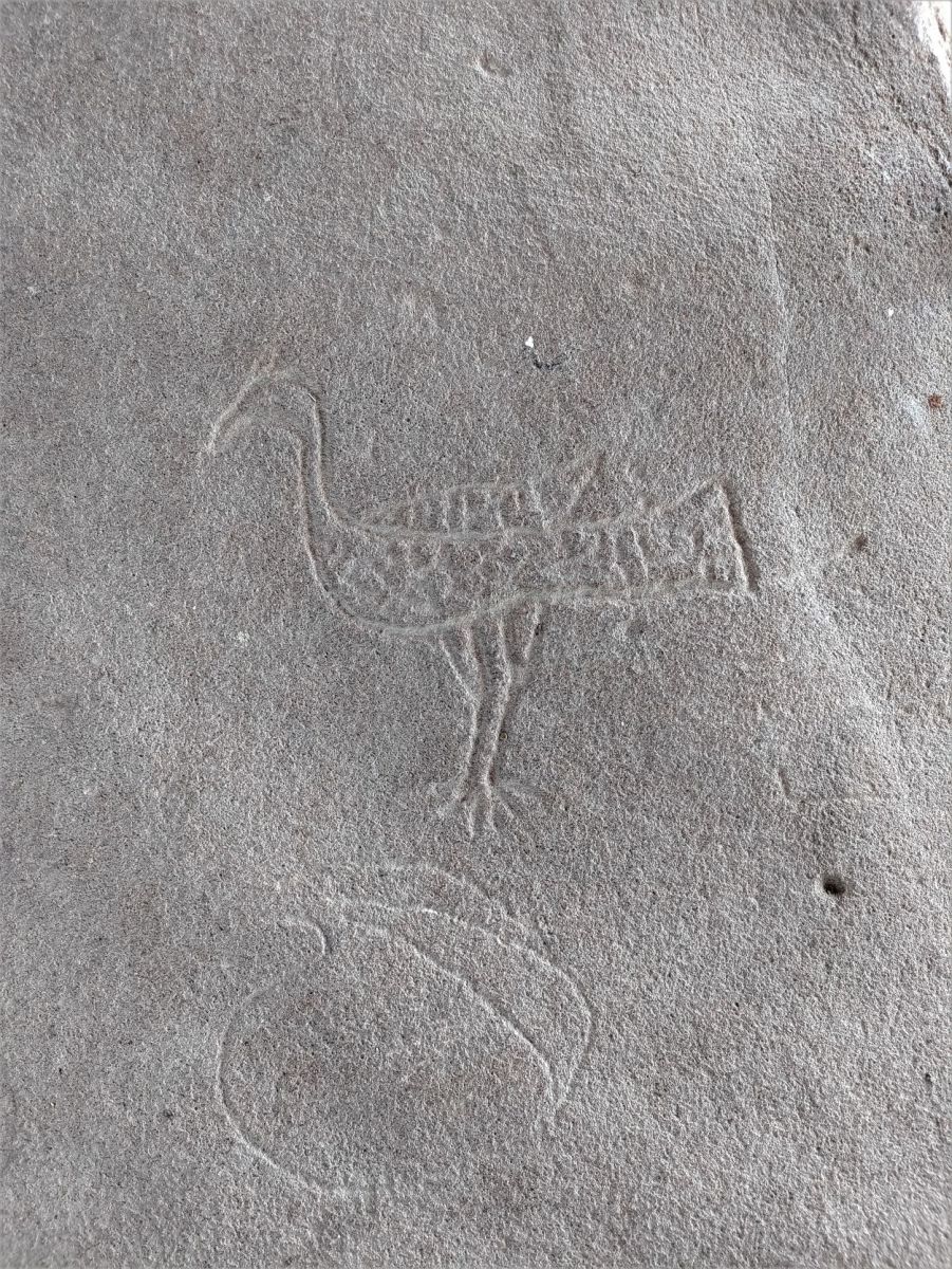 Shukreshwar Rock engraving 1 : Bird
