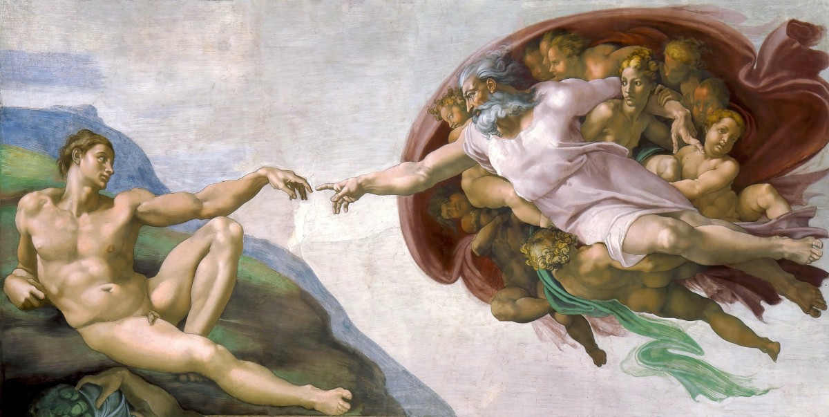 Michelangelo’s painting of the creation of Adam