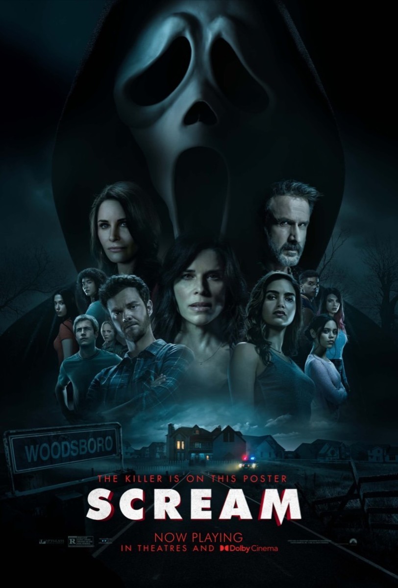 One of several theatrical one-sheet posters for the new, "Scream."