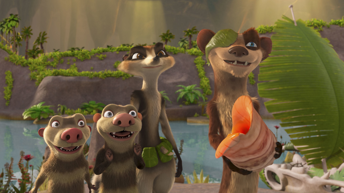 Crash, Eddie, Zee, and Buck Wild voiced by Vincent Tong, Aaron Harris, Justina Machado, and Simon Pegg. 