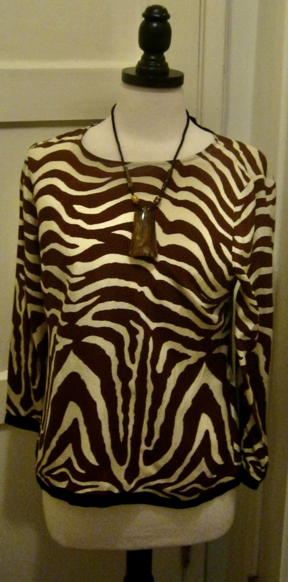 Animal print blouse 