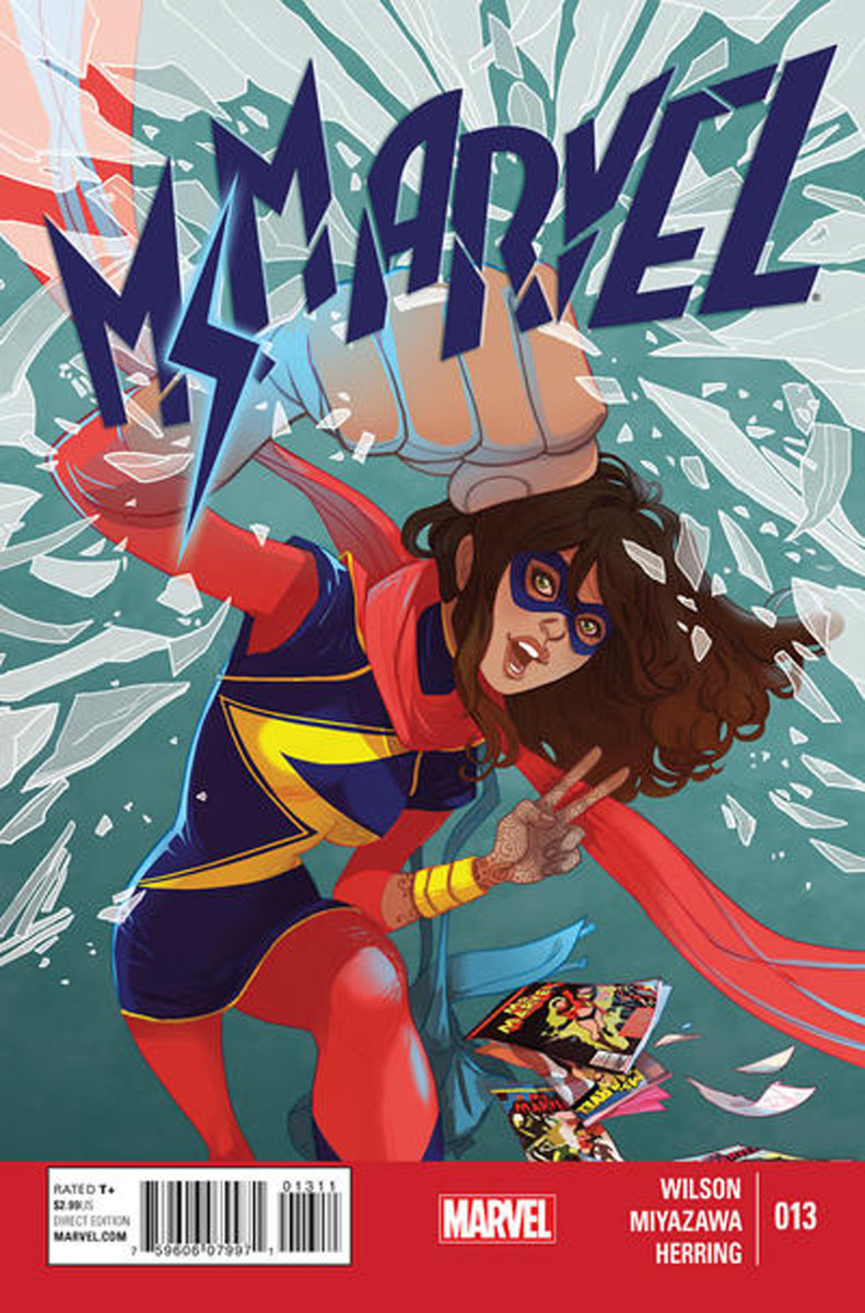 Ms. Marvel #13 (2014 Series). Cover by Marguerite Sauvage