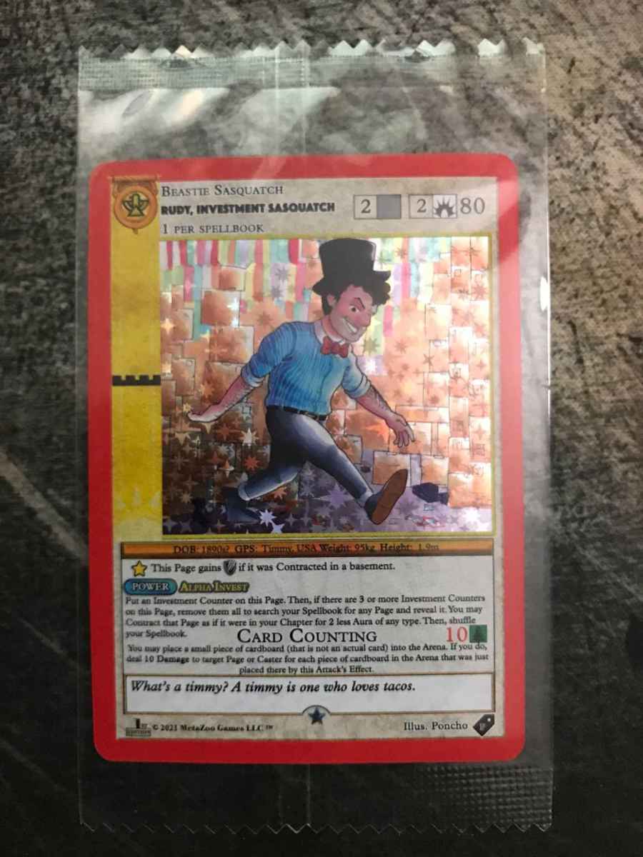Rudy, the creator behind the popular Alpha Investments YouTube channel has done so much to promote the MetaZoo game that an officially licensed card has been produced featuring him as a character.