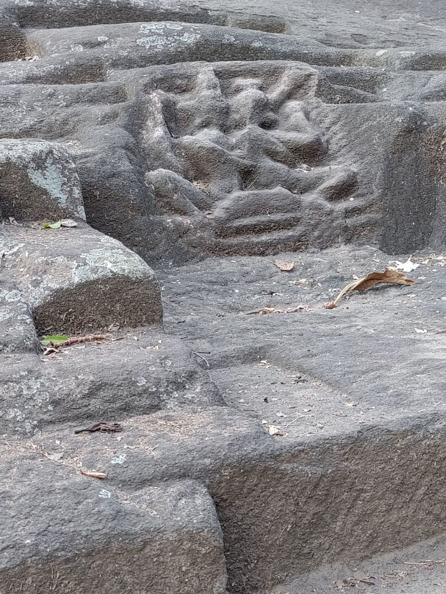 Rock cut Shiva-Parvati; Sitachal Hill