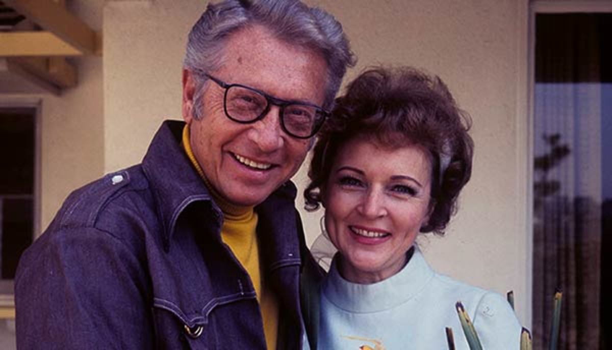 Betty and Allen, 1972, in front of their home.