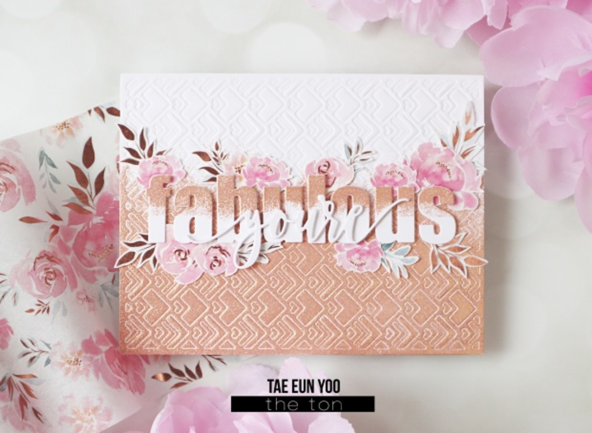 Dry embossing with dies and washi tape creates beautiful backgrounds and images