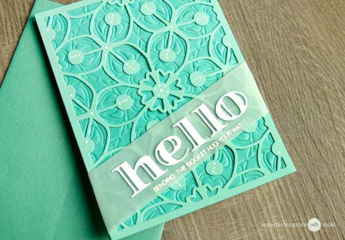 Create layered looking dry embossed designs in just a couple of steps