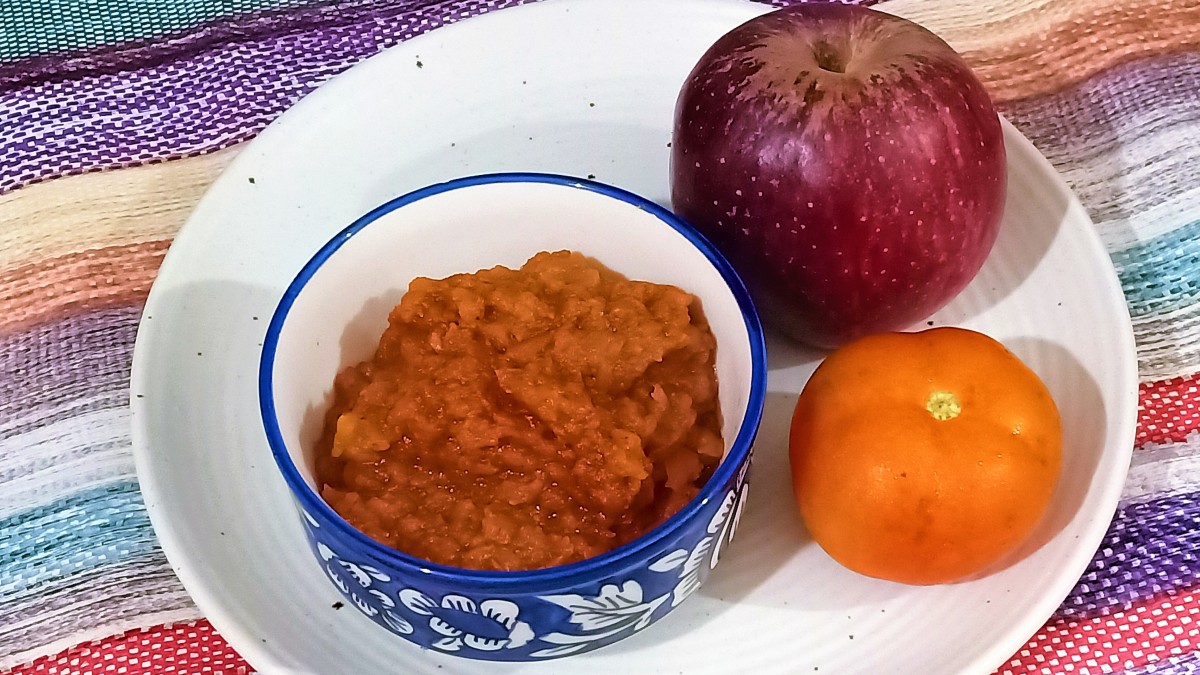 Tangy-Sweet Apple Tomato Chutney: Indian Recipe
