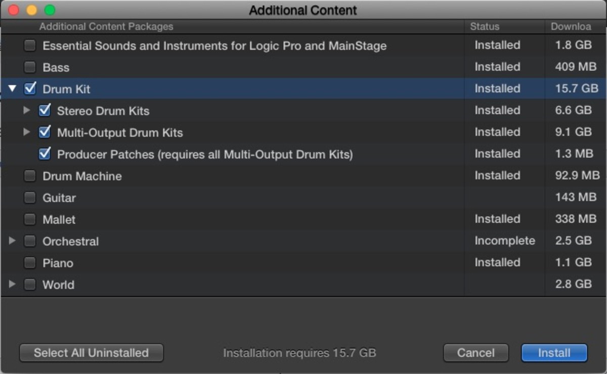 You may need to download the drummer module 