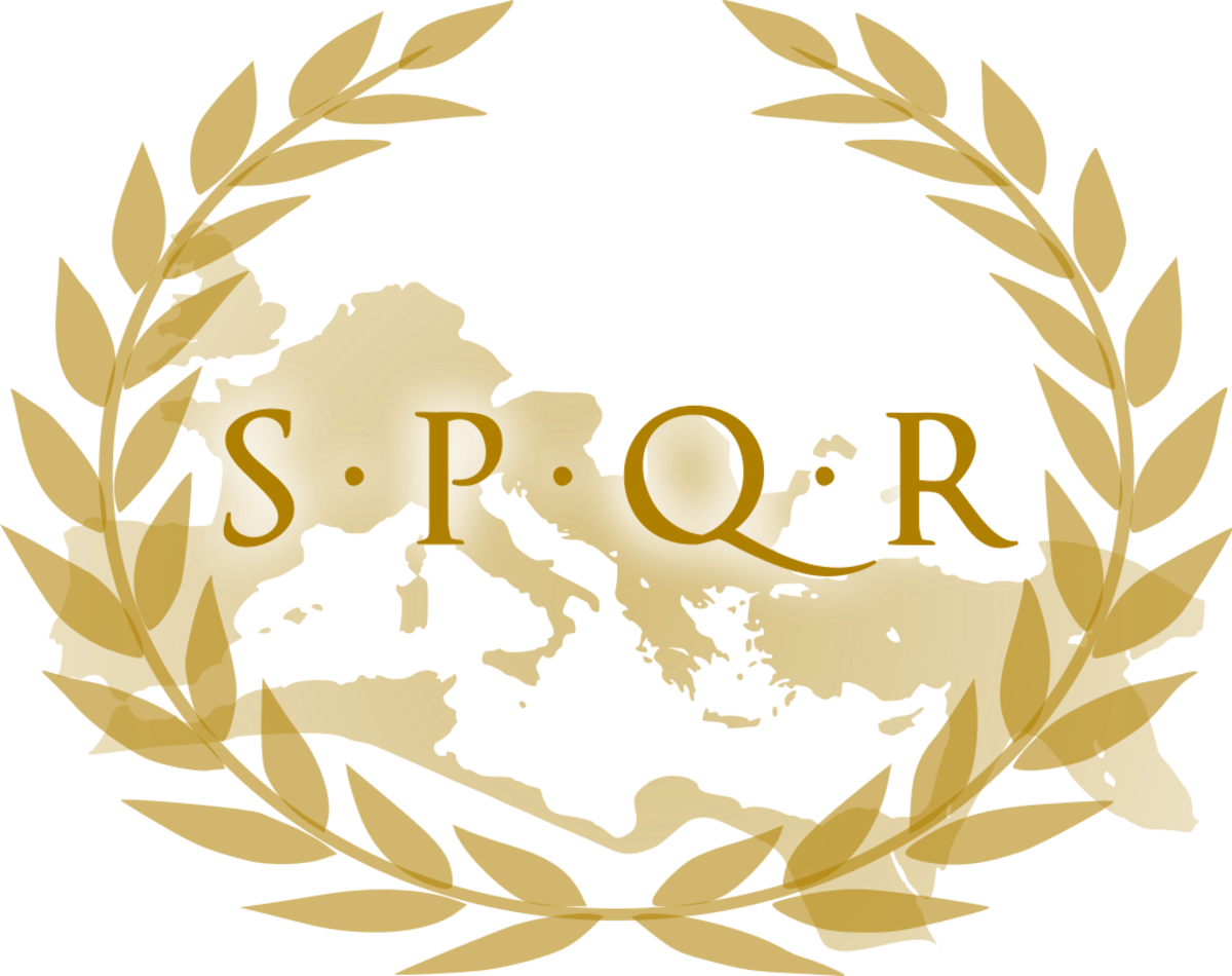 An abbreviation for "Senātus Populusque Rōmānus" (meaning "The Senate and People of Rome") is a symbolic phrase referring to the ancient Roman Republic's government.
