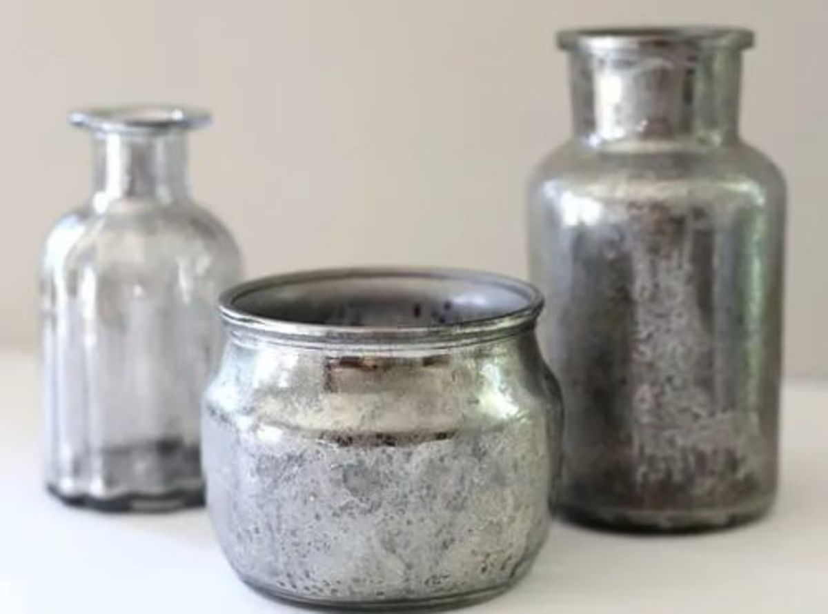 Faux Vintage Mercury Glass