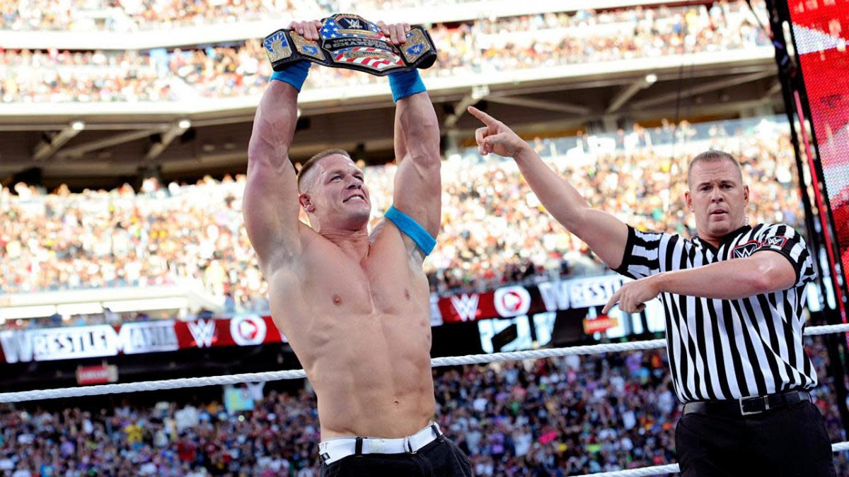 John Cena won his fourth United States championship after defeating Rusev at WrestleMania 31