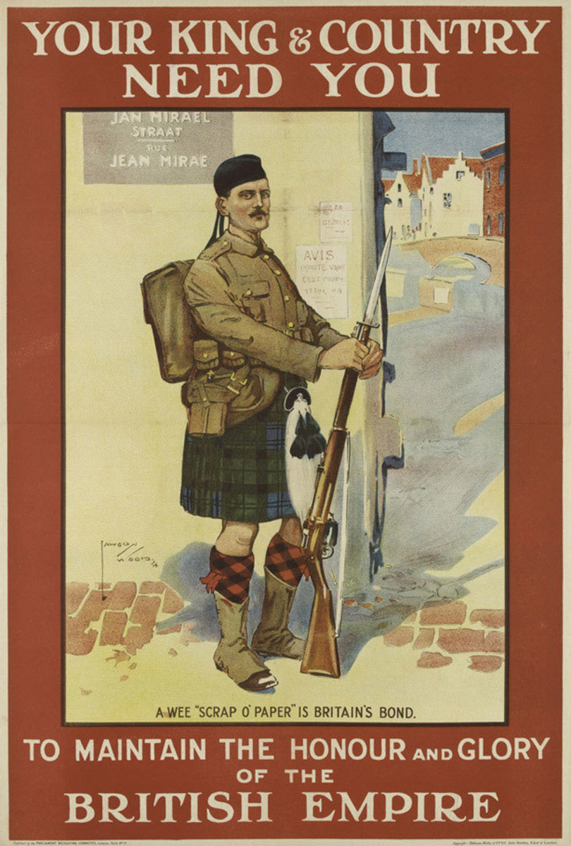 World War I Scottish Poster