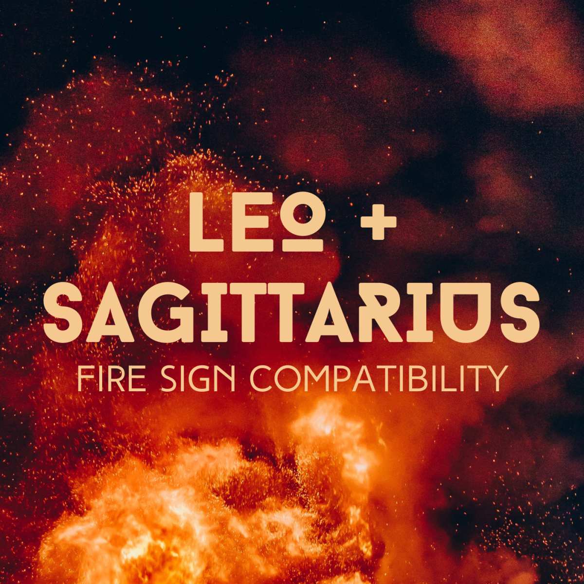 Leo (the lion) and Sagittarius (the centaur, archer, or wild horse) are both fire signs. Do they make a good couple?